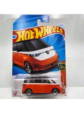 Hot Wheels VW Volkswagen ID Buzz Orange Black 2024 HW Vans 2/5 202/250